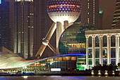waterfront Pudong, Huangpu River, Pearl Orient Tower, congress centre