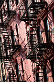 Hausfassade in Greenwich Village, Manhatten, New York, USA