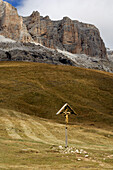 passo pordoi, bei arraba, dolomiten, italien