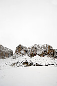 passo pordoi, bei arraba, dolomiten, italien