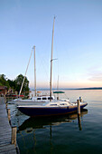 Boote am Starnberger See, Bayern, Deutschland