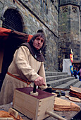 Handwerker, historische Nachstellung, Battle Abbey, Hastings, England
