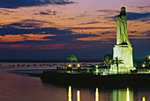 Monumental statue for Columbus, Rio Odiel,Rio Tinto,Huelva,Andalusia,Spain