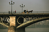 Bridge Puente Isabel II.,Carriage,Rio Guadalquivir,Sevilla,Andalusia,Spain