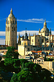 Old town and cathedral,Segovia,Castilla-Leon,Spain