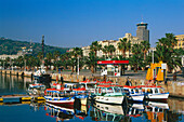 Harbour,Moll de la Fusta,Passeig de Colom,Barcelona,Catalonia,Spain