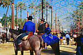 Feria del Caballo,Reiten,Jerez de la Frontera,Provinz Cadiz,Andalusien,Spanien