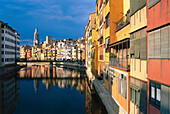 Sankt Feliu,Rio Onyar,Altstadt,Girona,Katalonien,Spanien