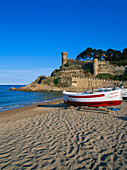 Altstadt und Strand,Tossa de Mar,Costa Brava,Provinz Girona,Katalonien,Spanien