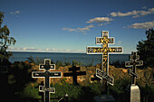 orthodoxer Friedhof in Kallaste am Peipussee, Estland