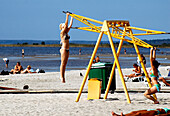 sport on the beach at Pärnu, Estonia