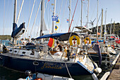 Segelboot Fenella, Nelson's Dockyard, Englischer Hafen, Antigua