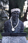 Graveyard Statue of First Prime Minister,Sir Albert Henry, Cook Islands Christian Church Cemetery, Avarua, Rarotonga, Cook Islands