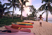 Resort Canoes,The Rarotongan Beach Resort, Rarotonga, Cook Islands