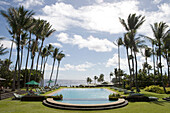 Swimming Pool and Coconut Trees,Hotel Hana-Maui, Hana, Maui, Hawaii, USA