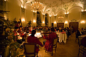 The Mozart Dinner Concert in the historic Baroque hall of Stiftskeller St. Peter, founded in 803 and thus the oldest restaurant in Central Europe, is one of the musical and culinary tempations, Salzburg, Salzburg, Austria