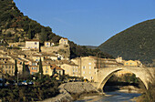 Nyons Bridge, river Eygues, Drôme, France