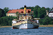 A steam boat on Lake Chiemsee, Ludwig Fessler, Lake Chiemsee, Bavaria, Germany