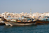 Dhows on Dubai Creek, Dubai, United Arab Emirates