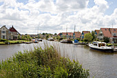 Wohnen am Wasserufer, Heerenzijl, Friesische Seen, Niederlande