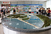 Model of The Three Gorges Project,Three Gorges Dam Visitor Center, Sandouping, Yichang, Xiling Gorge, Yangtze River, China
