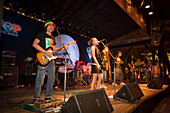 Band on stage of the Reggae Pub, Chaweng Beach, Hat Chaweng Central, Ko Samui, Thailand