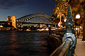 Kaianlagen, Circular Quay, Sydney Harbour Bridge, Hauptstadt des Bundesstaates New South Wales Sydney, Australien