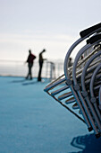 sun deck, deck chair, cruise ship MS Delphin Renaissance, Cruise Bremerhaven - South England, England
