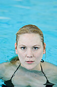 Woman in swimming pool