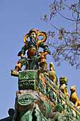 Firstwächter auf Tempeldach am Shaolin Kloster, Song Shan, Shaolin Kloster, daoistisch buddhistisch, Provinz Henan, China, Asien