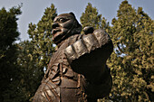 fist, cast iron statues of guardians, Taoist Zhong Yue Temple, Taoist Buddhist mountain, Song Shan, Henan province, China, Asia