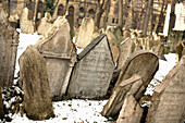 Gravestones in an Old Jewish Cemetery, Josefov, Prague, Czech Republic