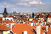 Rooftops, Mala Strana, Little Quarter, Prague, Czech Republic
