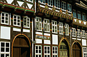 Facade at market place, Einbeck, Lower Saxony, Germany