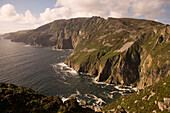 Slieve League Cliffs, gesehen vom One Man's Path, Near Teelin, County Donegal, Irland