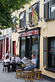 Patrons Outside The Brandywell Pub, Ballyconnell, County Cavan, Ireland