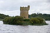 Crichton Tower on Gad Island, Lough Erne, County Fermanagh, Northern Ireland