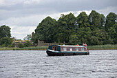 Barge Houseboat near Crom Castle & Country Estate, Lough Erne, County Fermanagh, Northern Ireland