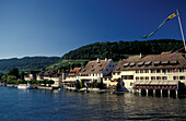 View of Stein am Rhein, Kanton Schaffhausen, Switzerland