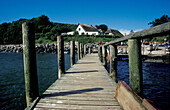 Holzsteg bei Vitt, Insel Rügen, Mecklenburg-Vorpommern, Deutschland, Europa