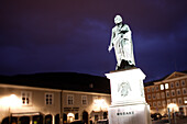 Mozart memorial on Mozart square, Salzburg, Austria