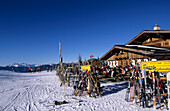 Skihütte auf der Reiteralm, Schladminger Tauern, Steiermark, Österreich