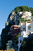 Residential Houses set in the rocks, Capri, Campania, Italy, Europe