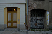 Stralsund, old and new doors, Mecklenburg-Pomerania, Germany, Europe