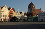 Greifswald, marketplace, Mecklenburg-Pomerania, Germany, Europe