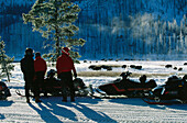 Schneemobile, Yellowstone Nationalpark, Wyoming, USA, Amerika