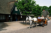Horse carriage, Nieblum, Foehr Island, Schleswig-Holstein, Germany