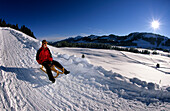 sledging at Alpstüble Moos, Hochhädrich, Vorarlberg, Austria