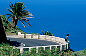 Straße nach Taganana, Anaga-Gebirge, Teneriffa, Kanarische Inseln, Spanien, Europa