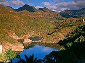 Stausee La Sorrueda, Santa Lucia, Gran Canaria, Kanarische Inseln, Spanien, Europa